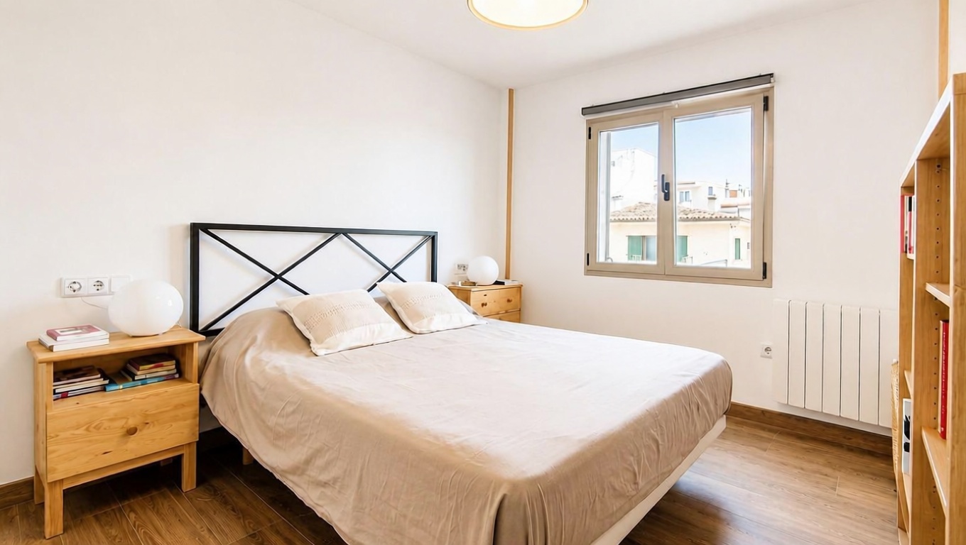 Beachfront flat in Santa Margalida — Bedroom
