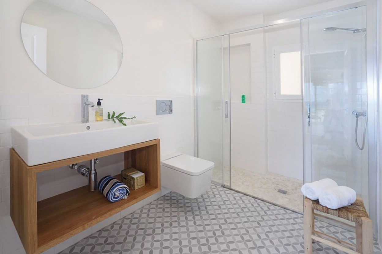 Beachfront flat in Ses Salines — Bedroom