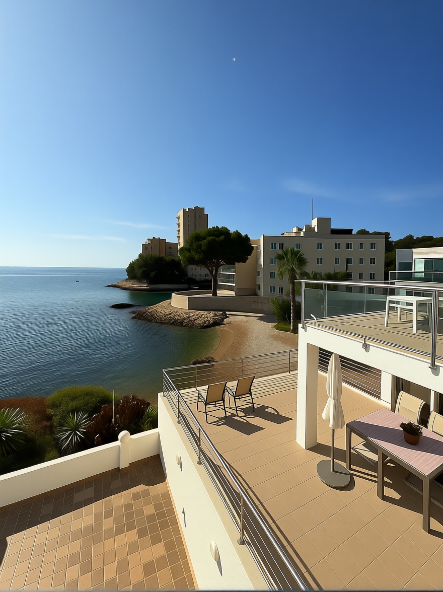 Seafront attic in Calvià