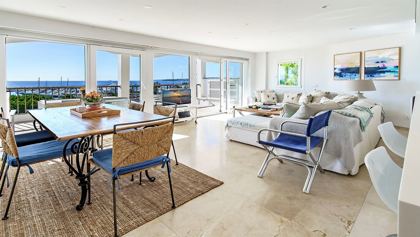 Beachfront flat in Calvià — Living room