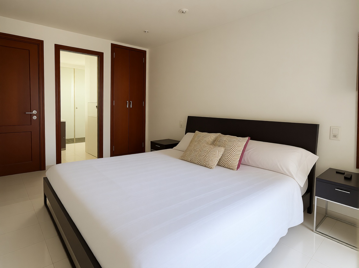Piso en primera línea de playa en Manacor — Dormitorio