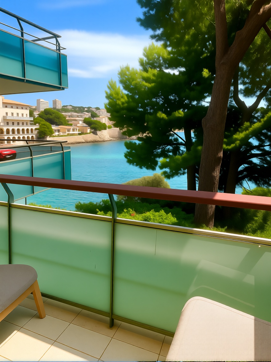 Beachfront flat in Calvià — Sea terrace