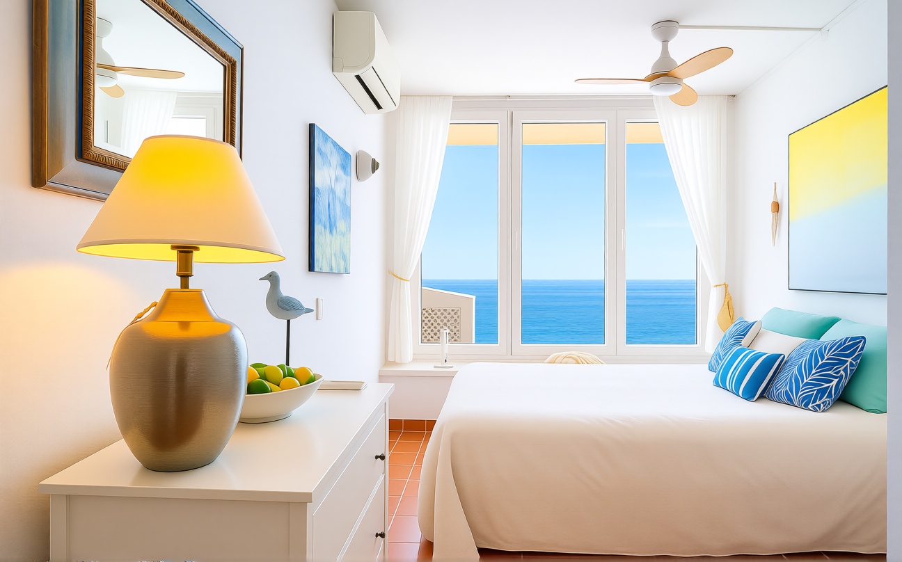 Appartement en attique en première ligne de mer à Andratx — Chambre