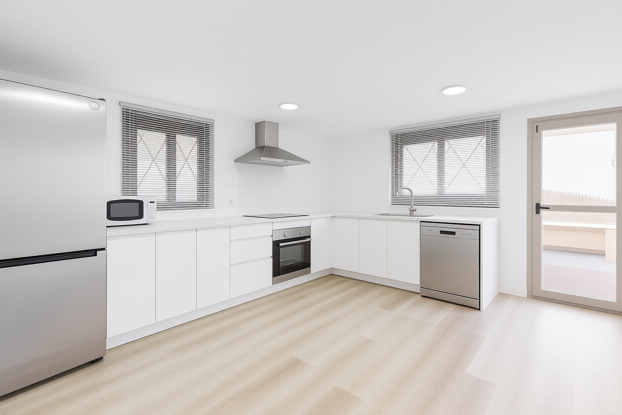 Beachfront flat in Alcúdia — Kitchen