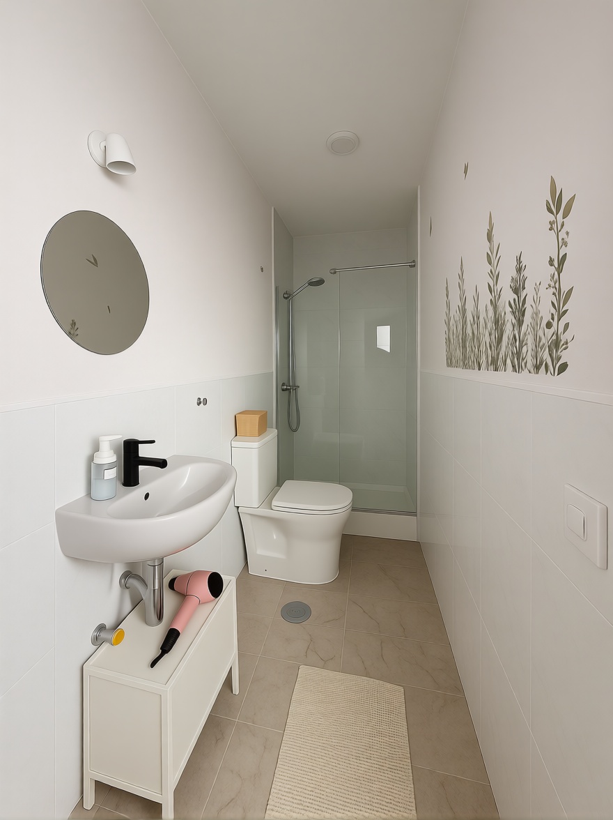 Chalet with direct beach access in Oia — Bathroom
