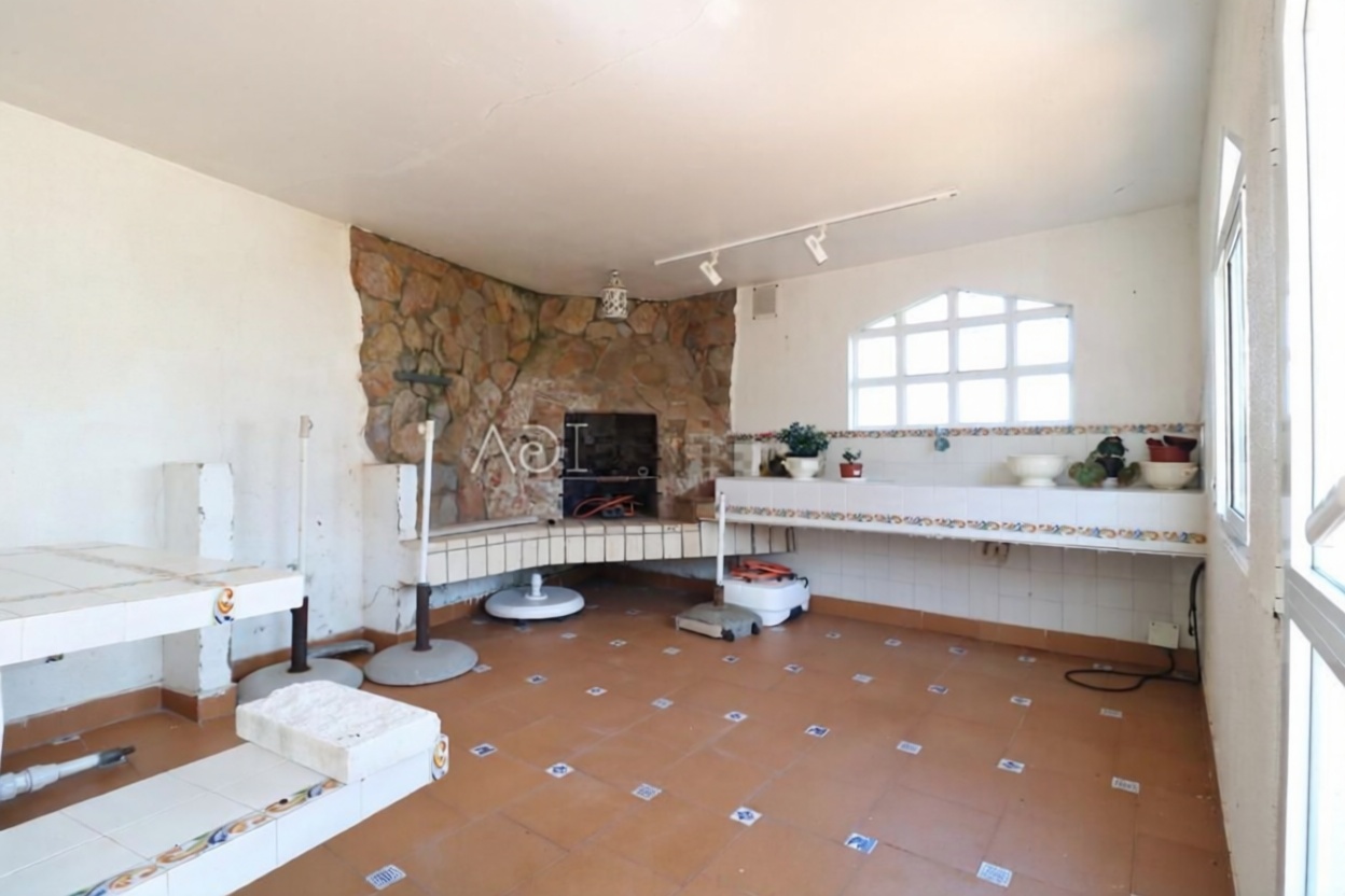 Chalet with direct beach access in Pontevedra — Kitchen