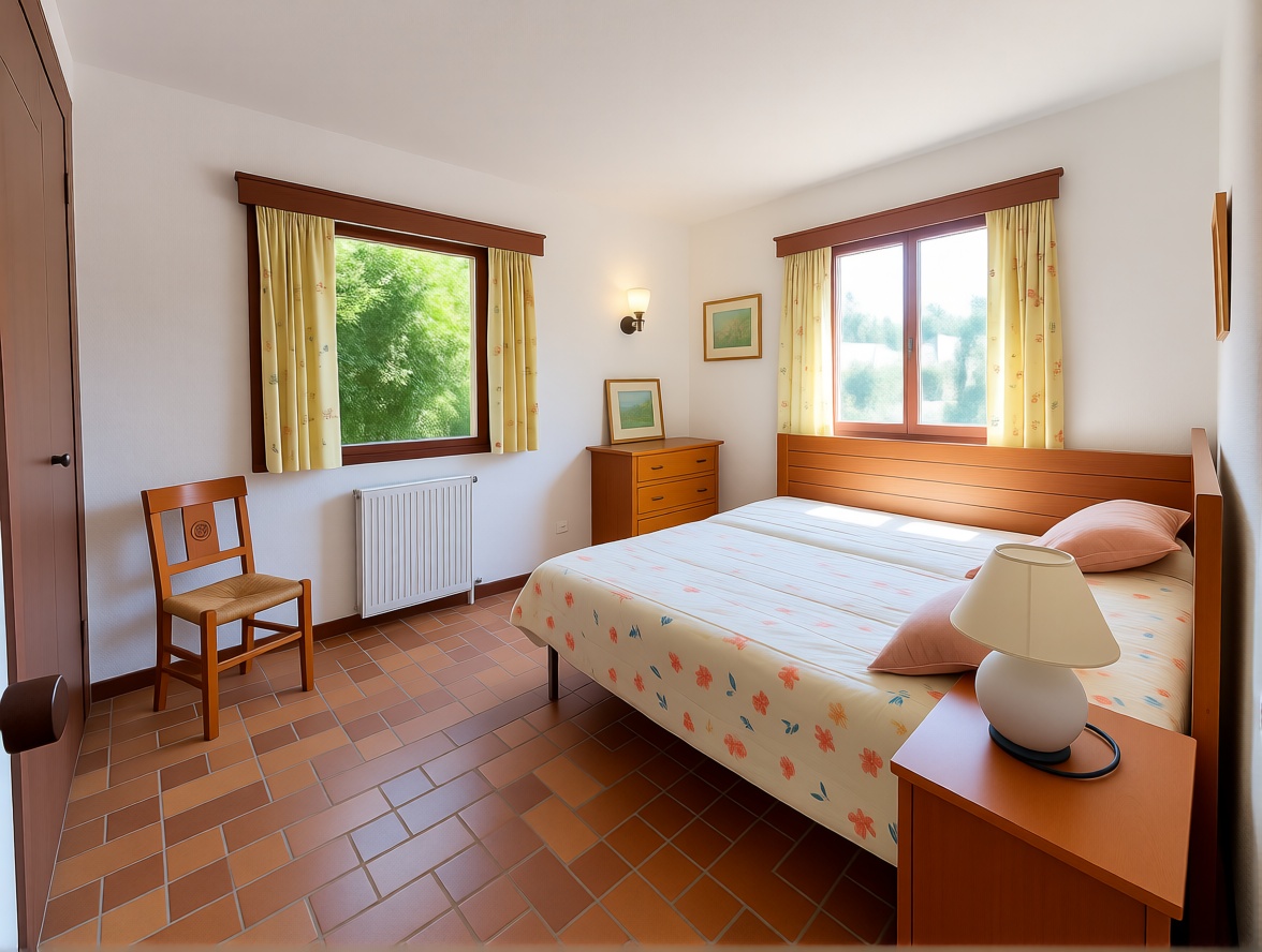 Chalet with direct beach access in Nigran — Bedroom