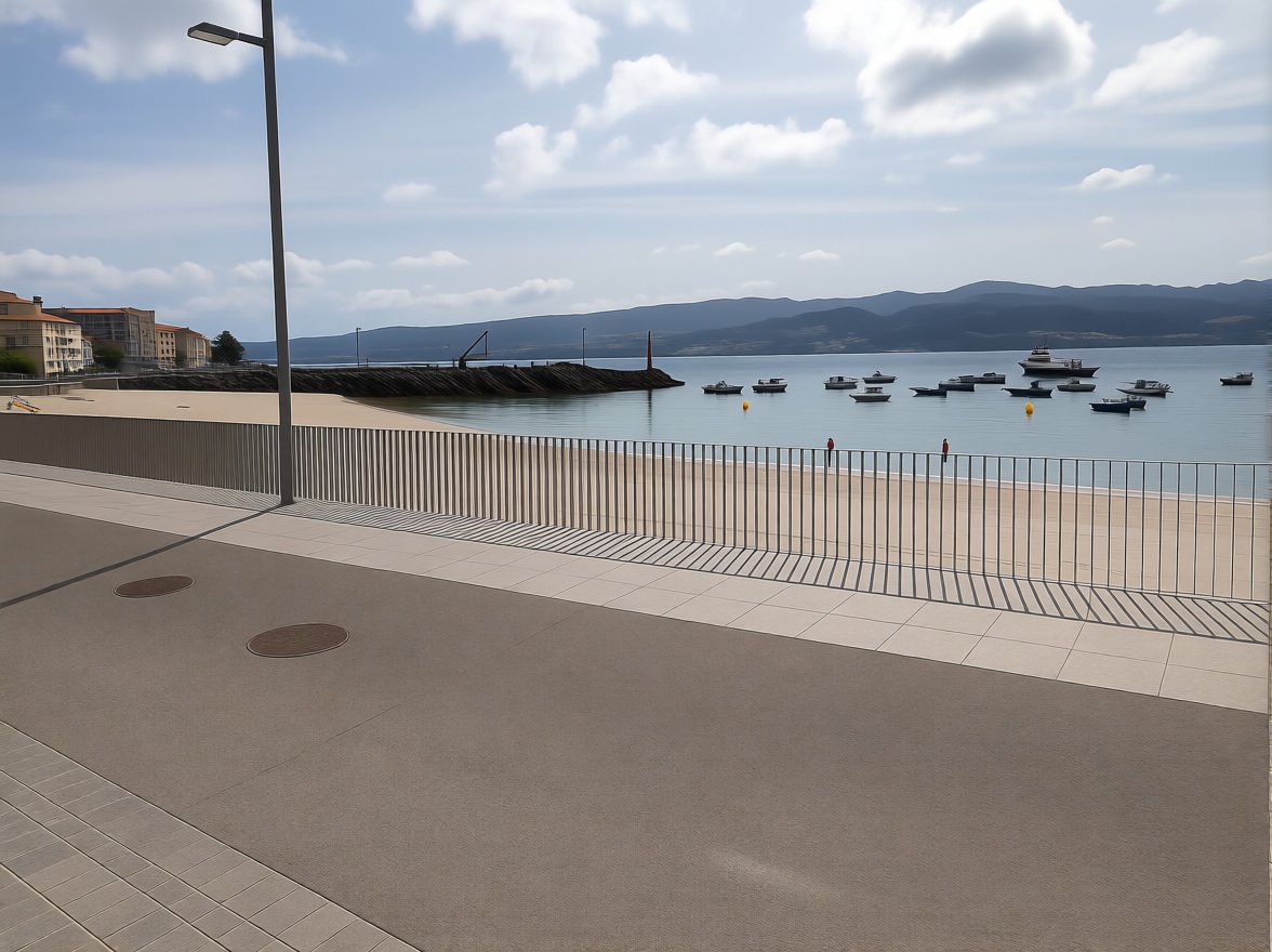 Chalet with direct beach access in Poio — Sea view