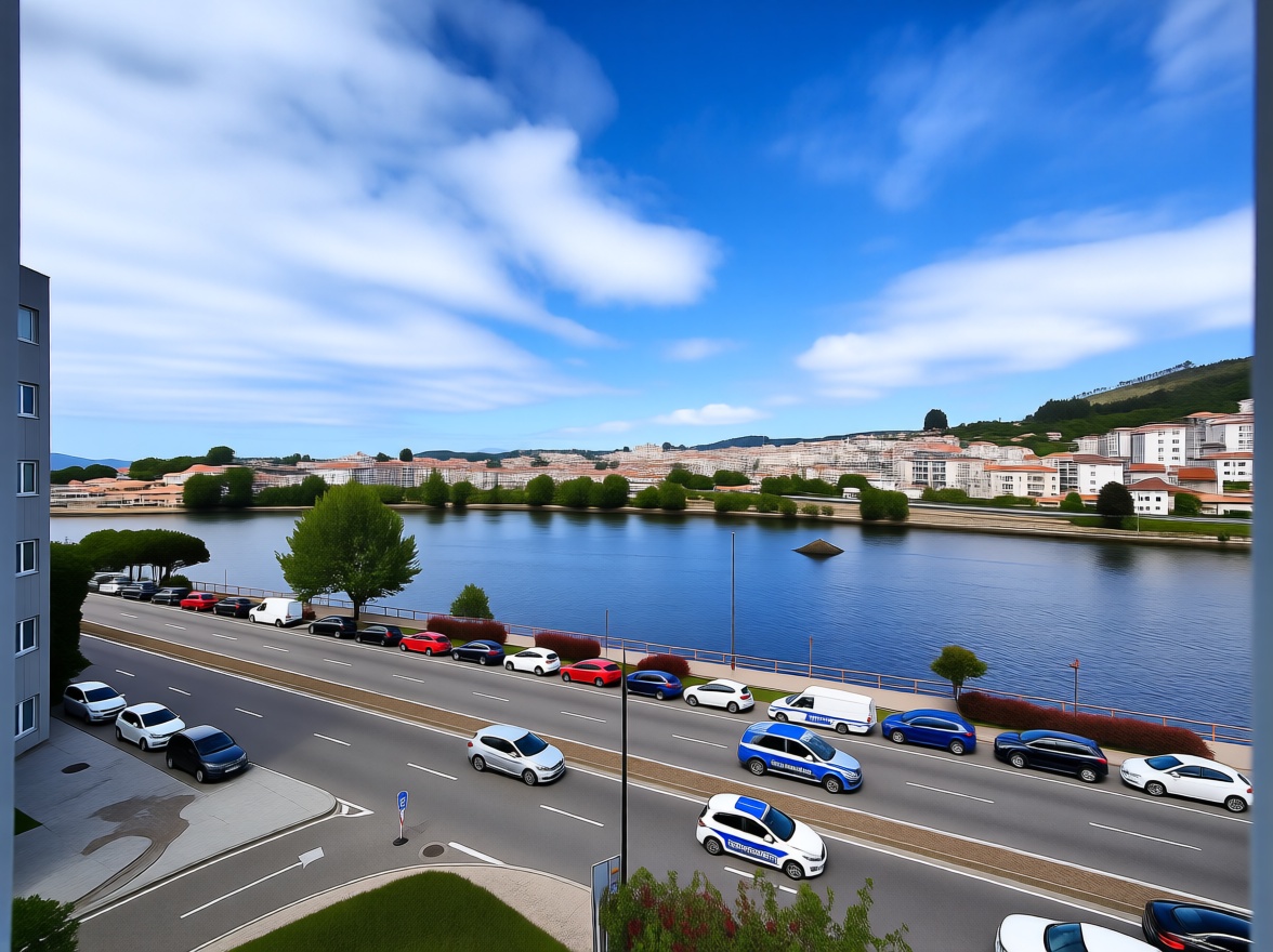 Beachfront flat in Pontevedra — Sea view