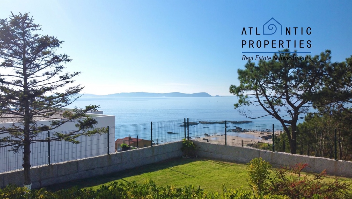 Chalet avec accès direct à la plage à Noalla — Vue mer