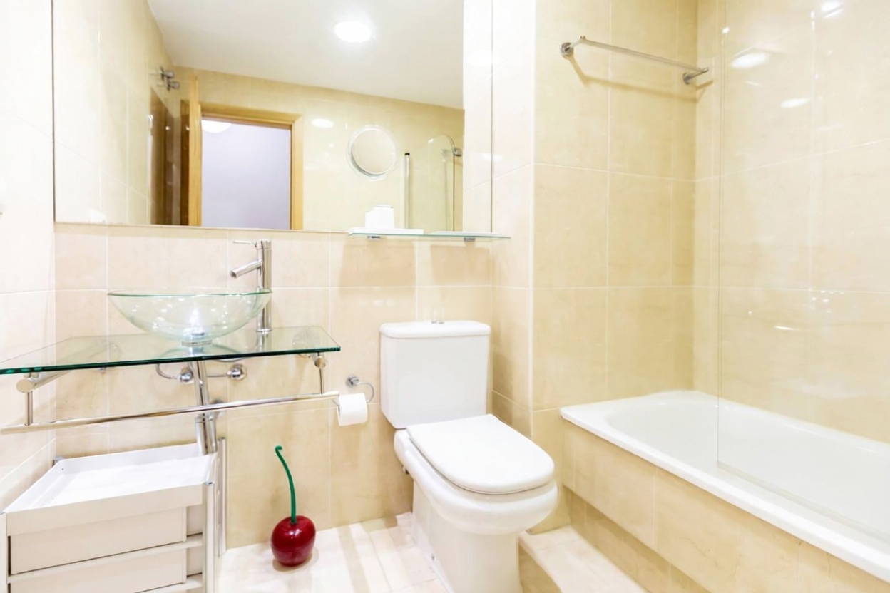 Appartement en première ligne de plage à Sanxenxo — Sanitaires