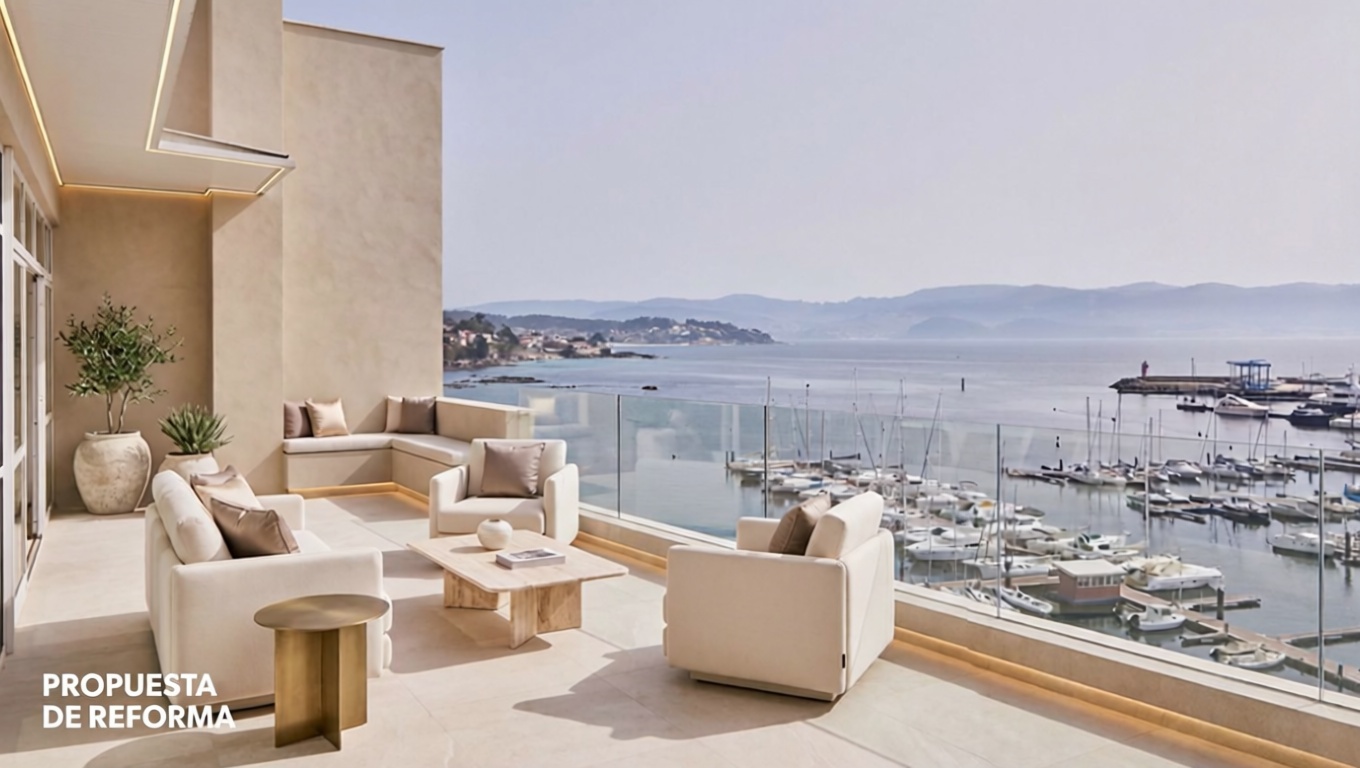 Ático em primeira linha de mar em Sanxenxo