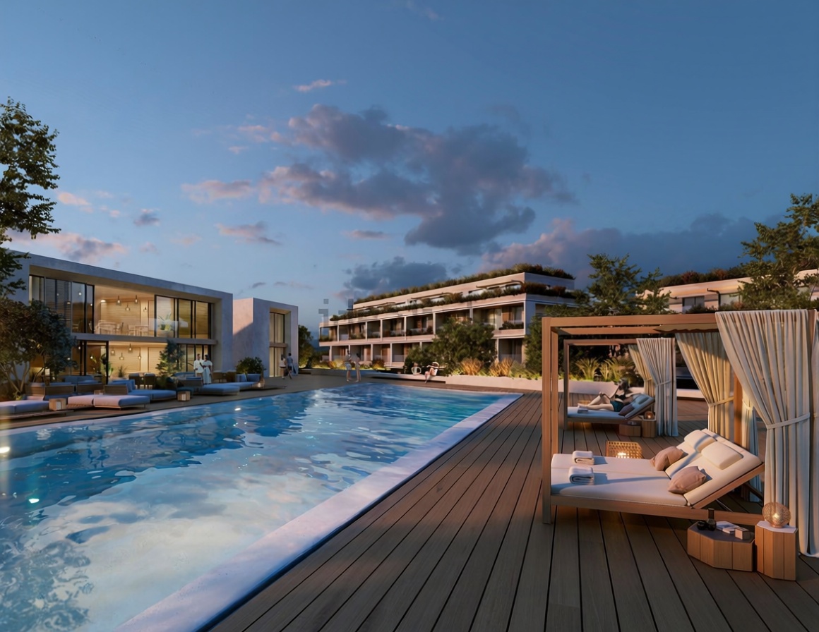 Chalet avec accès direct à la plage à Sanxenxo — Piscine