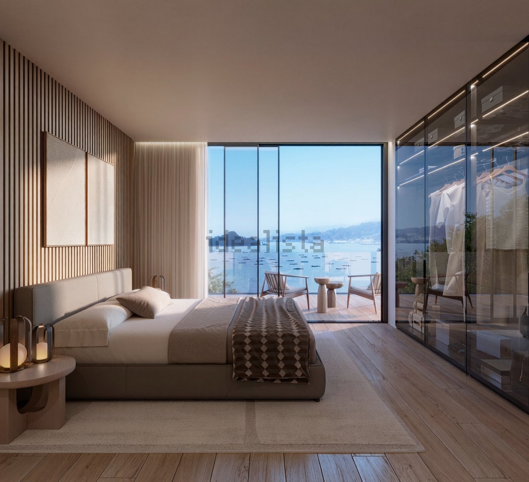 Chalet avec accès direct à la plage à Sanxenxo — Chambre