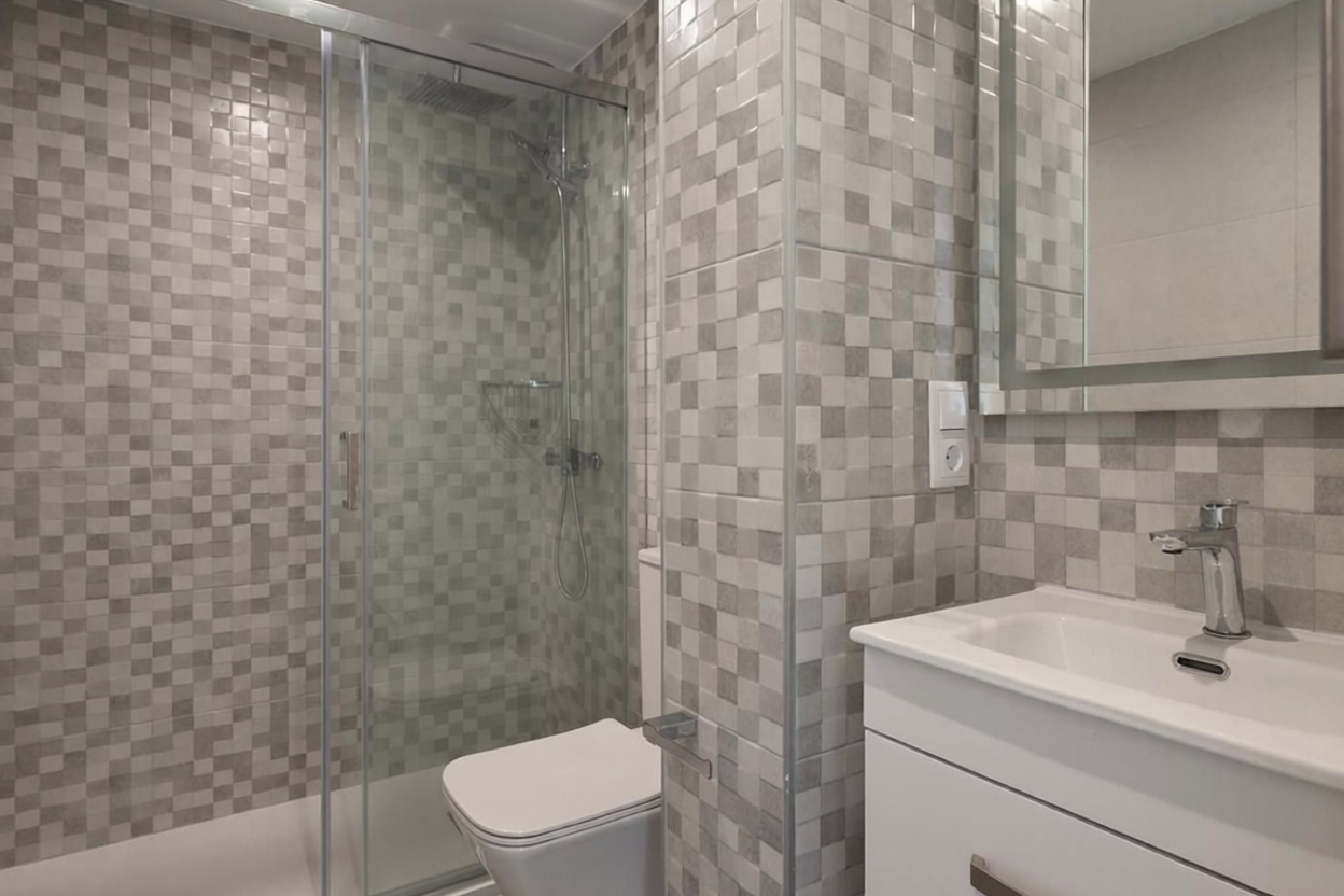 Appartement en attique en première ligne de mer à Sanxenxo — Sanitaires