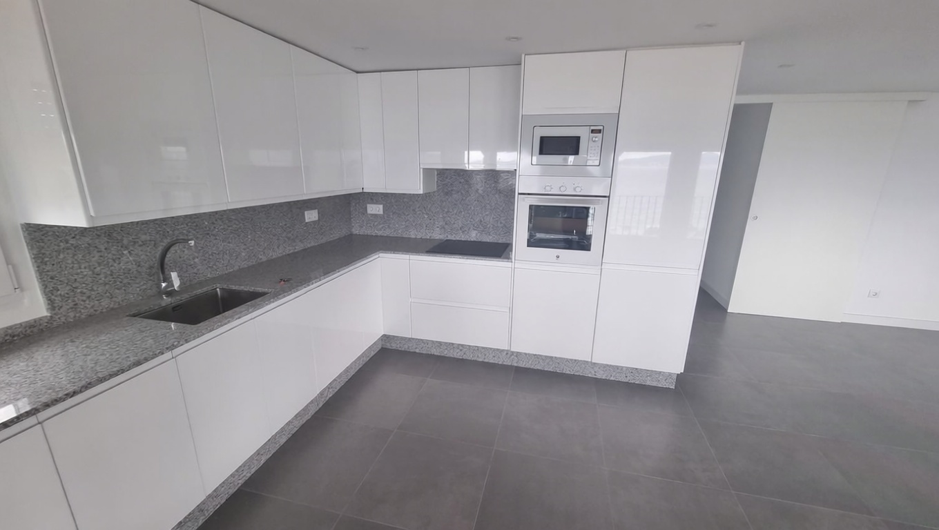 Appartement en première ligne de plage à Sanxenxo — Cuisine