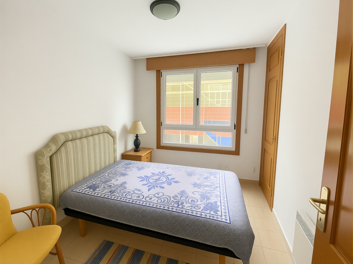 Appartement en première ligne de plage à Sanxenxo — Chambre