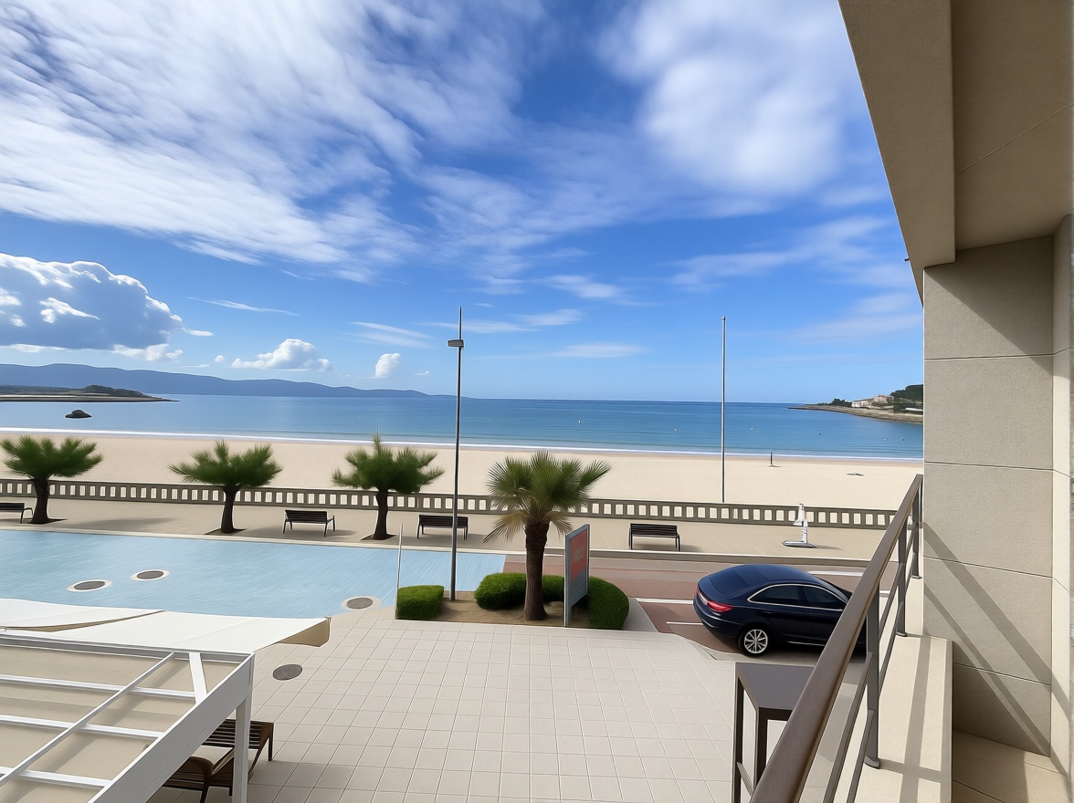 Appartement en première ligne de plage à Sanxenxo — Terrasse mer
