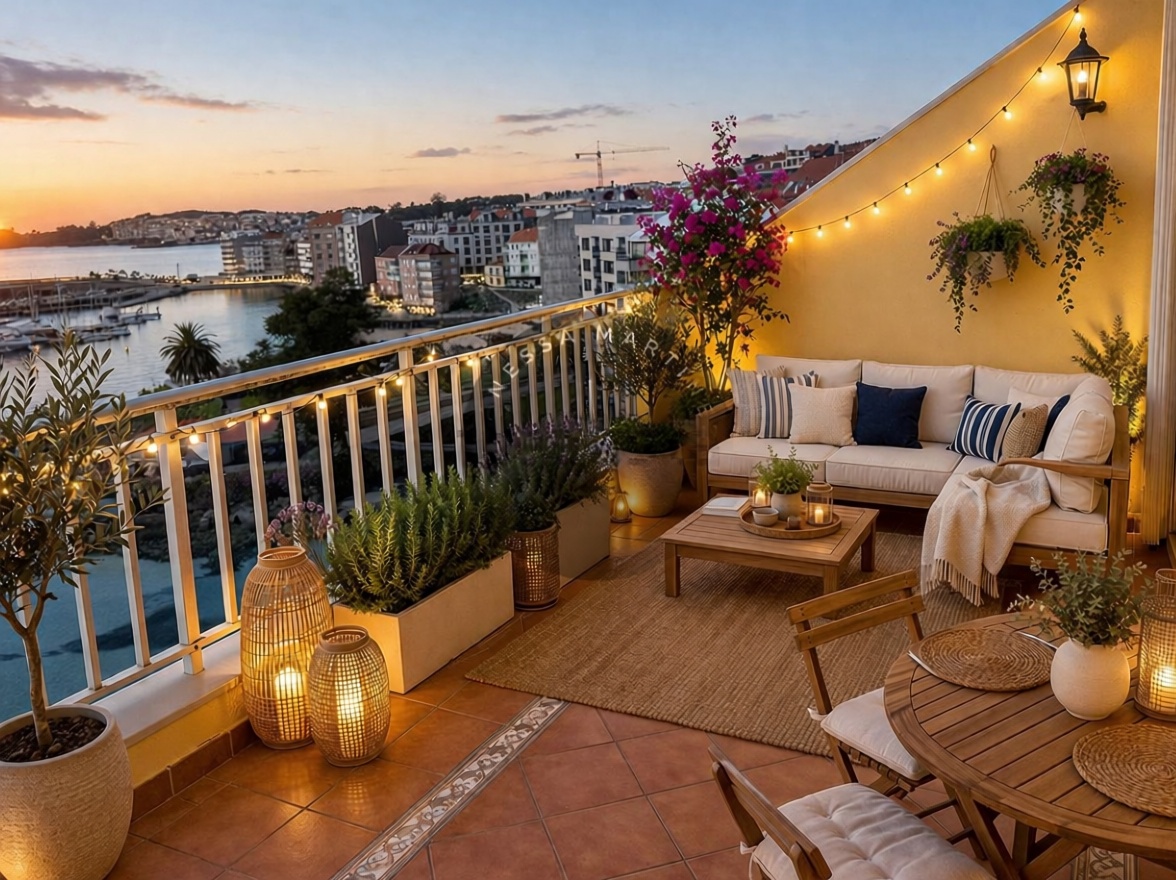 Beachfront duplex in Sanxenxo