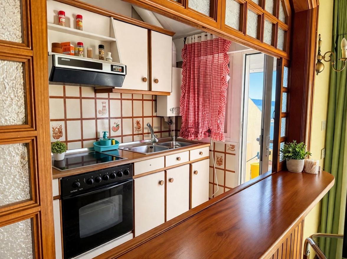Beachfront duplex in Sanxenxo — Kitchen