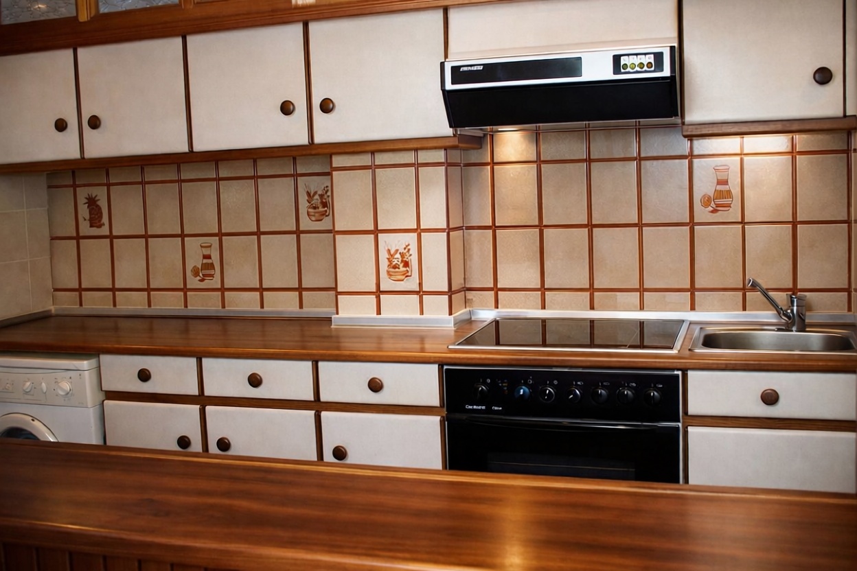Beachfront duplex in Sanxenxo — Kitchen