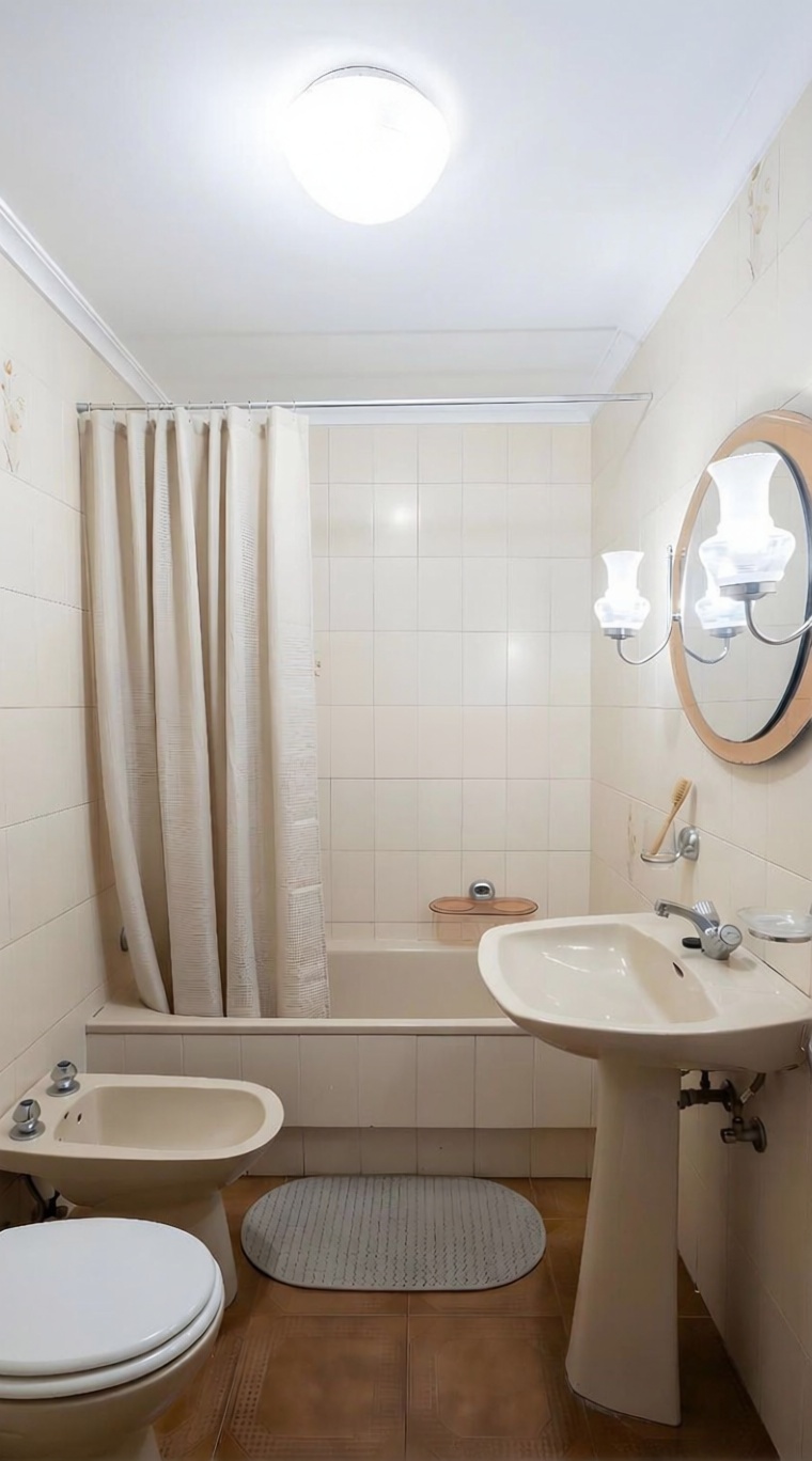 Seafront attic in Sanxenxo — Bathroom