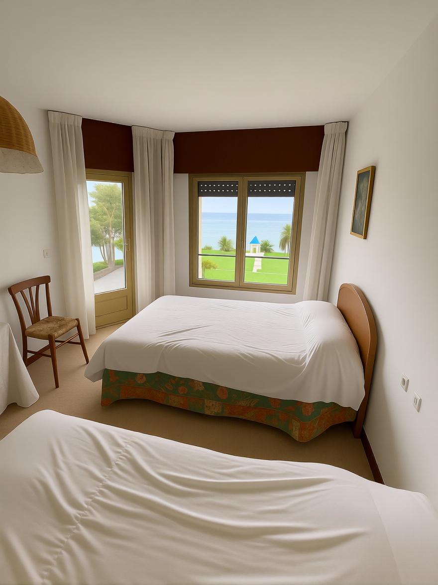 Beachfront flat in Sanxenxo — Bedroom