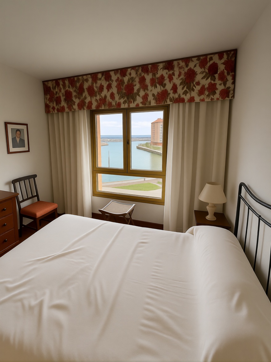 Beachfront flat in Sanxenxo — Bedroom