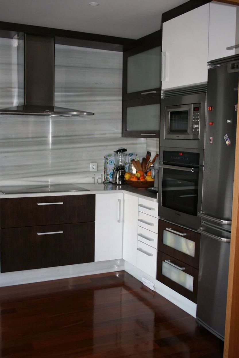 Chalet avec accès direct à la plage à O Grove — Cuisine