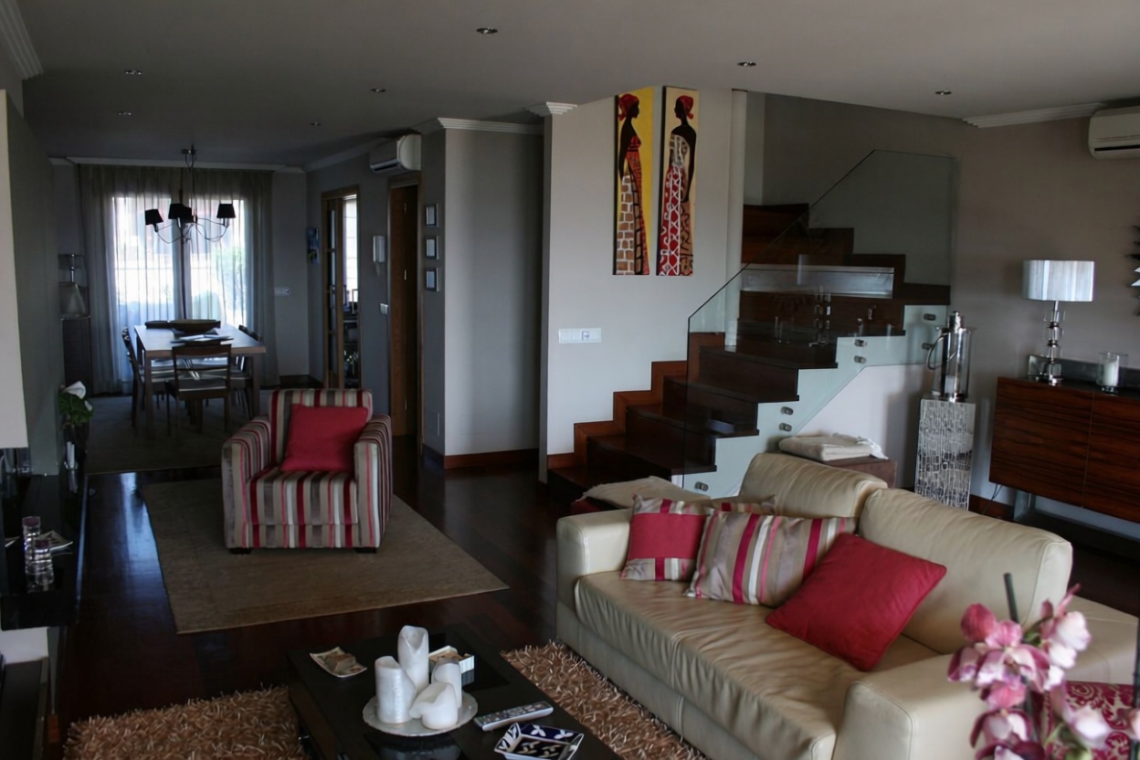Chalet avec accès direct à la plage à O Grove — Séjour