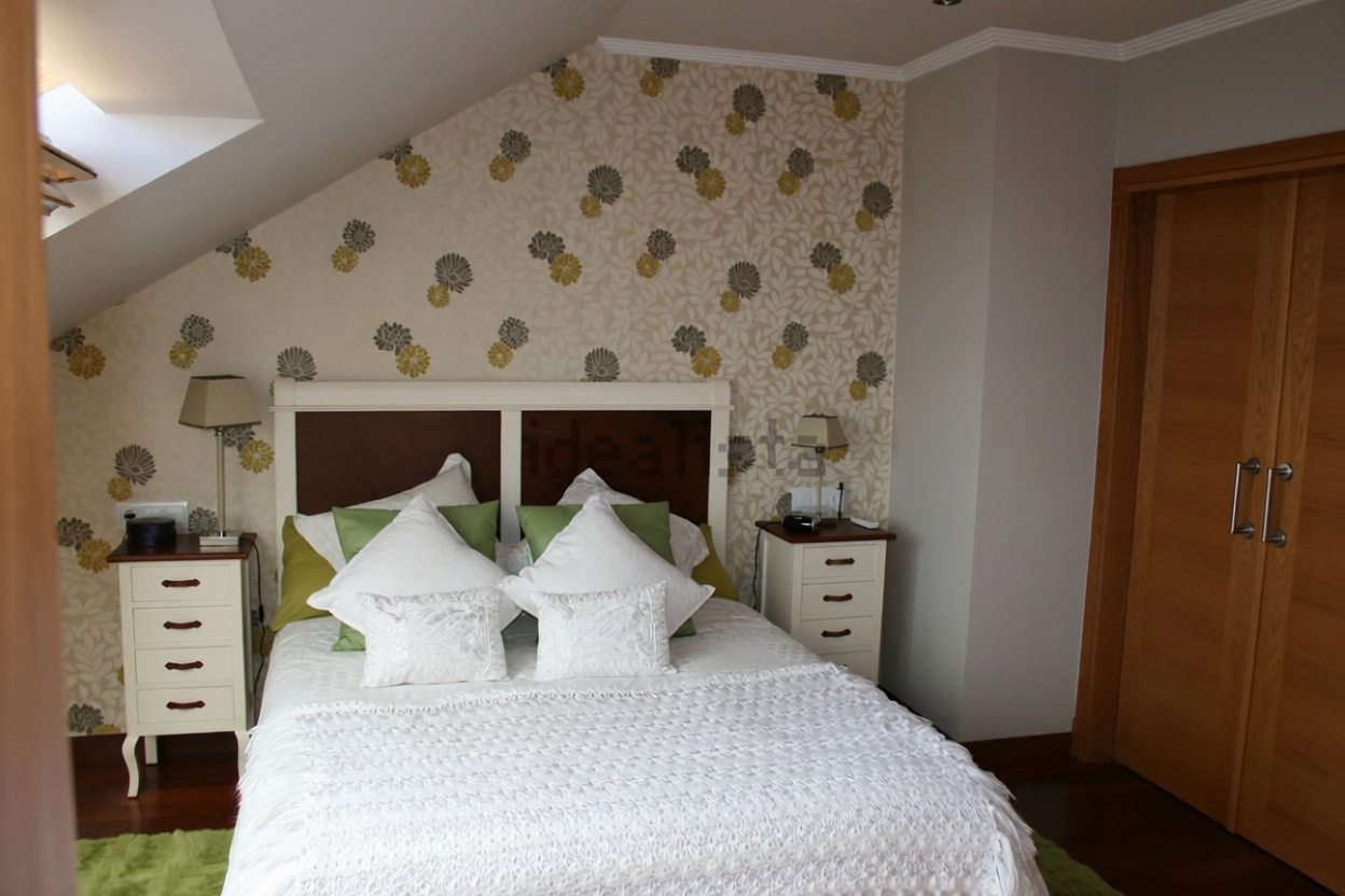Chalet avec accès direct à la plage à O Grove — Chambre