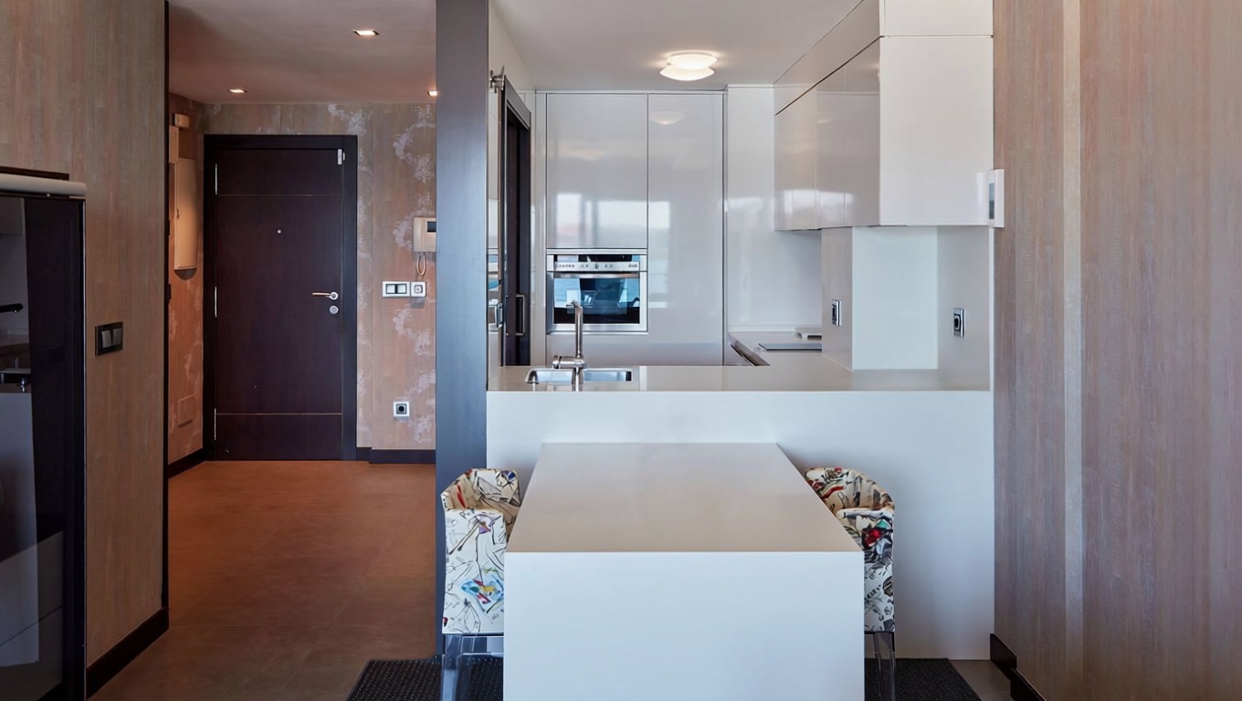 Apartamento em primeira linha de praia em Sanxenxo — Cozinha