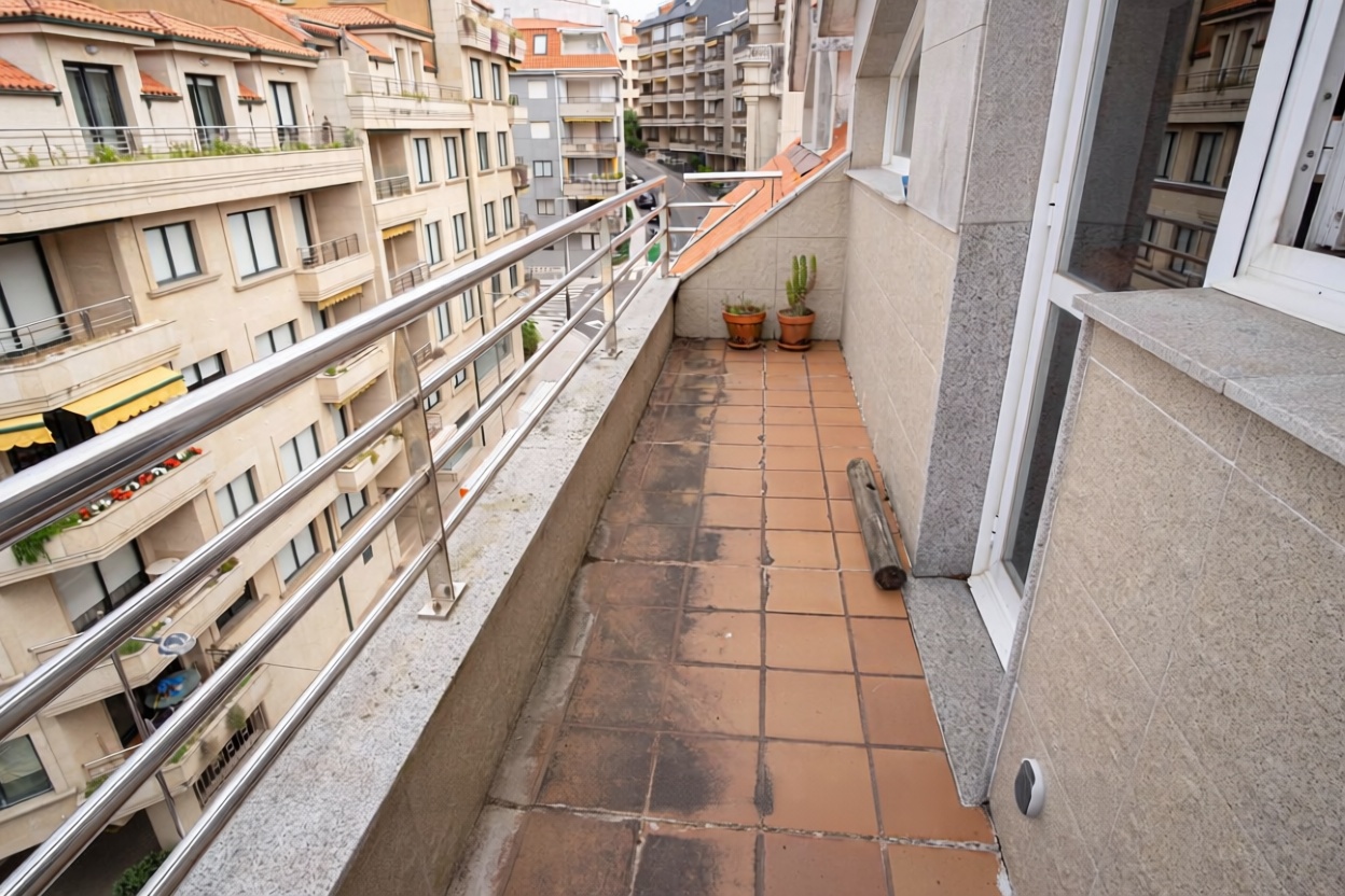 Ático em primeira linha de mar em Sanxenxo — Terraço