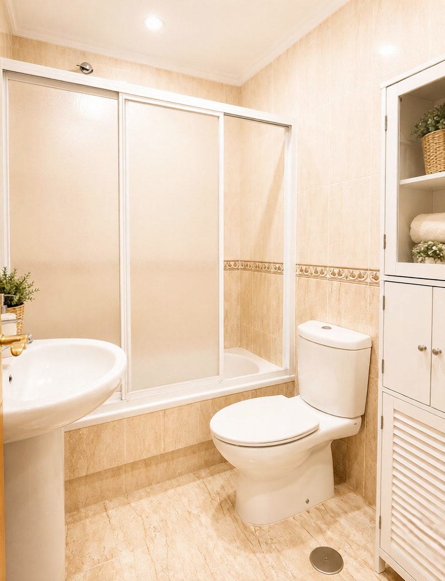 Ático em primeira linha de mar em Vilagarcía de Arousa — Casa banho
