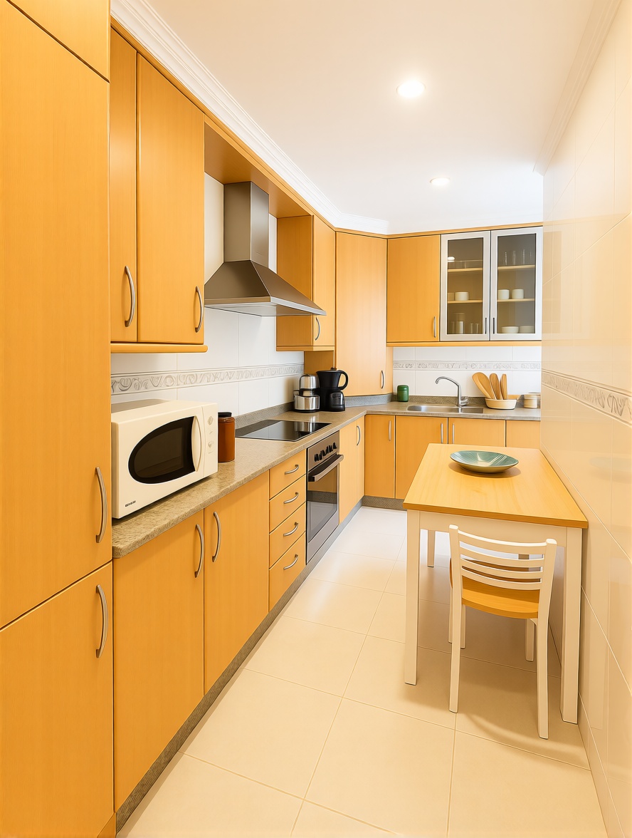 Ático em primeira linha de mar em Vilagarcía de Arousa — Cozinha