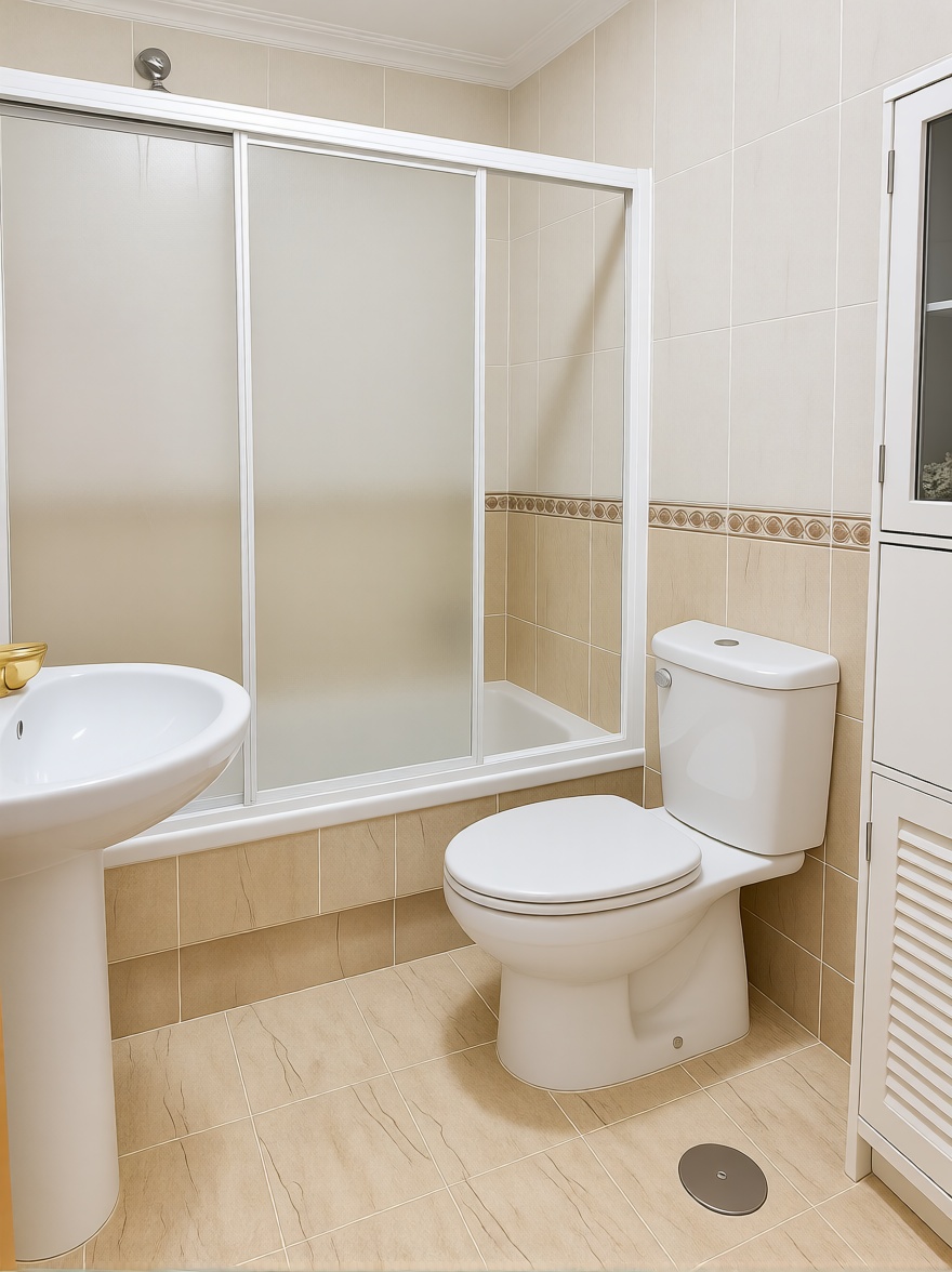 Seafront attic in Vilagarcía de Arousa — Bathroom