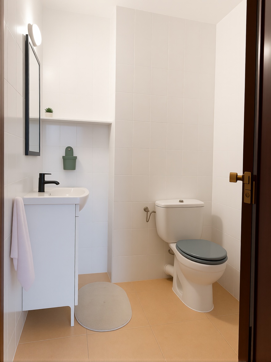 Chalet with direct beach access in O Grove — Bathroom