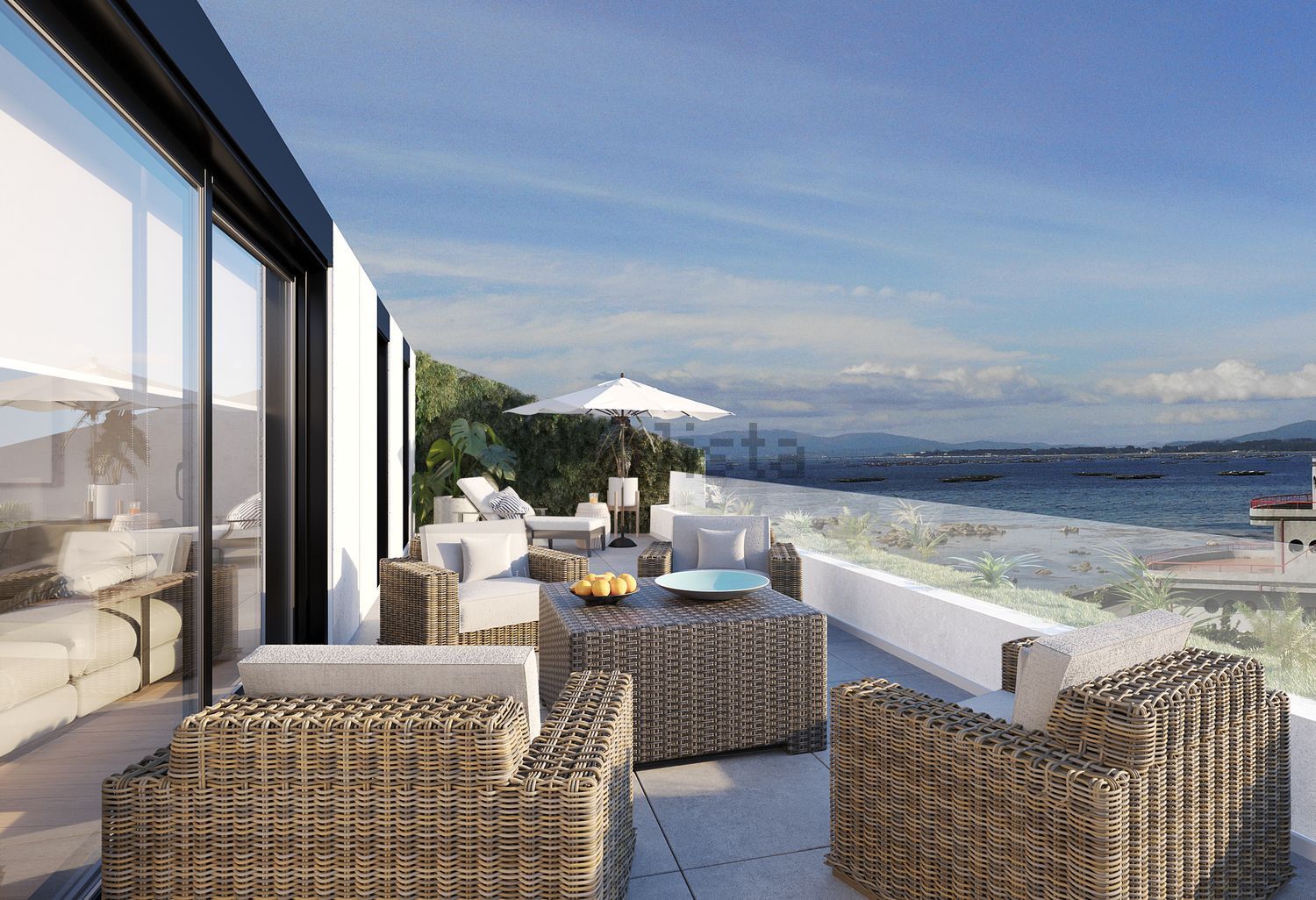 Appartement en attique en première ligne de mer à O Grove