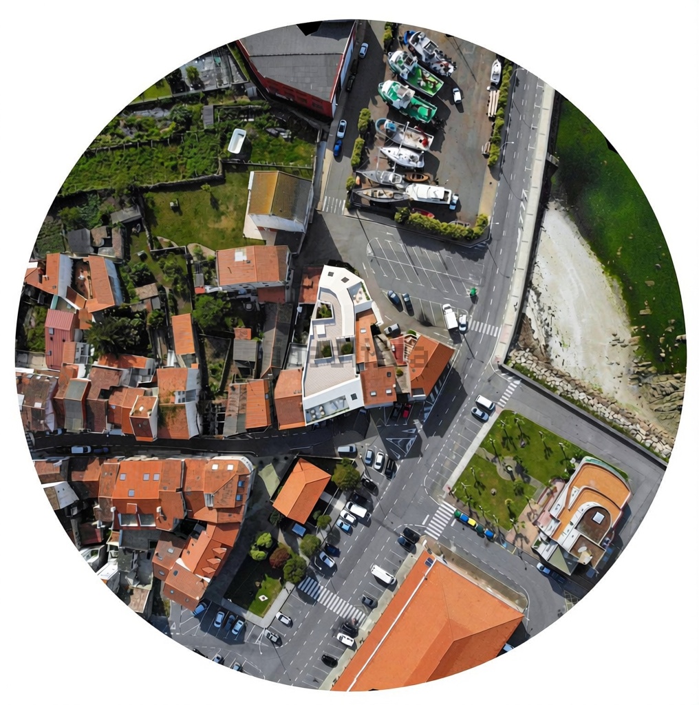 Seafront attic in O Grove — Aerial