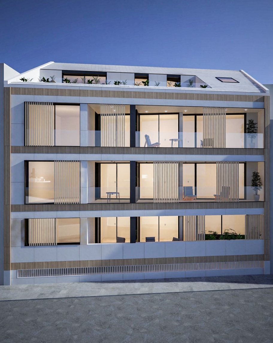 Seafront attic in O Grove — Facade