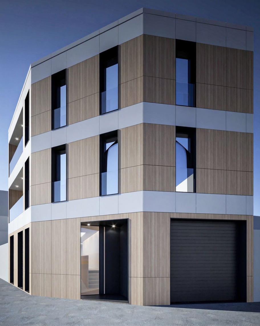 Seafront attic in O Grove — Facade