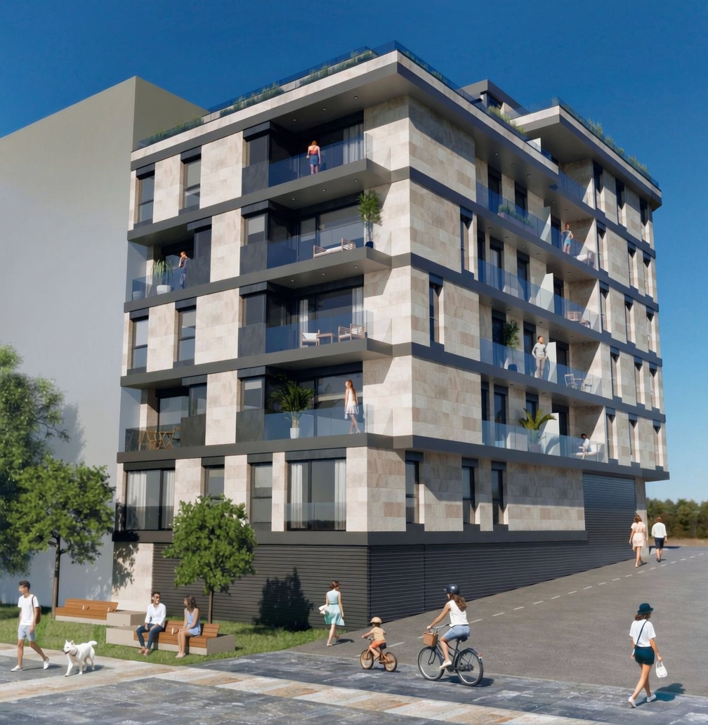 Beachfront flat in Vilagarcía de Arousa — Facade