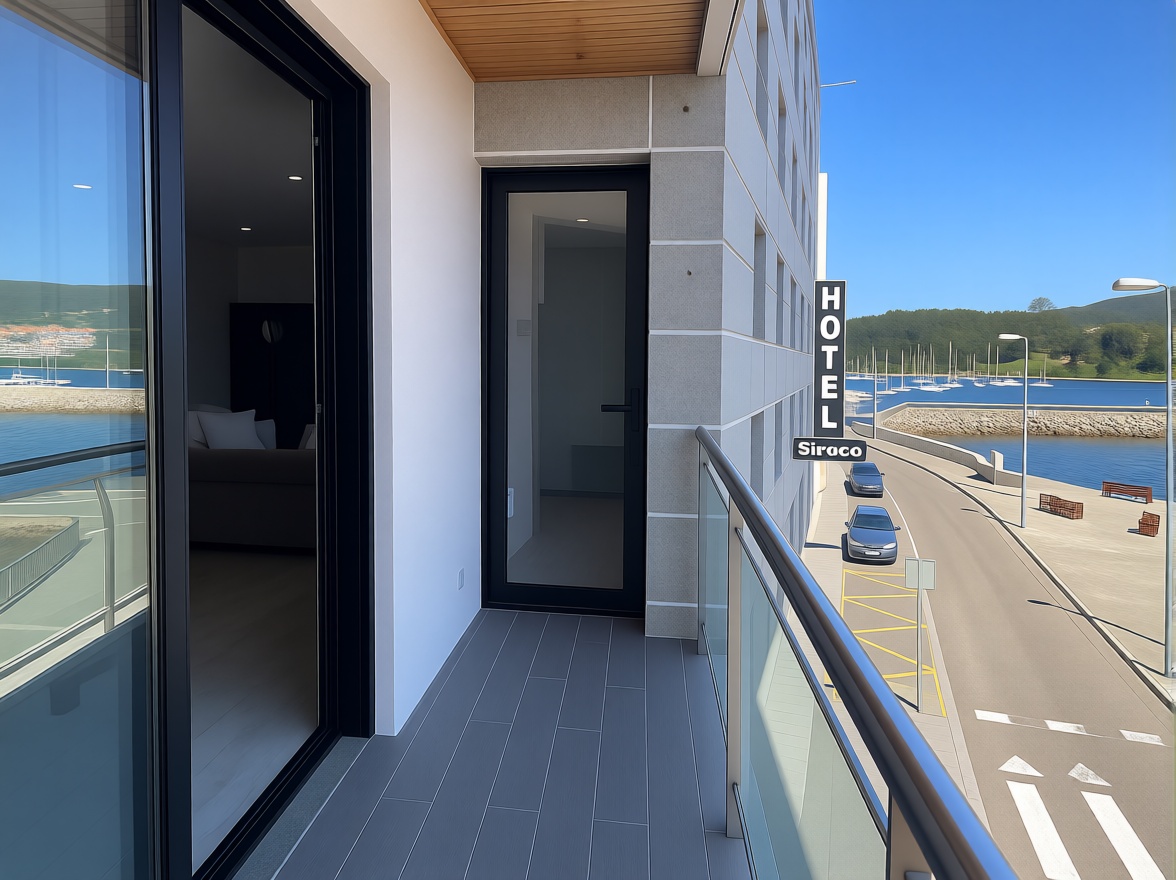 Beachfront flat in Sanxenxo — Sea terrace