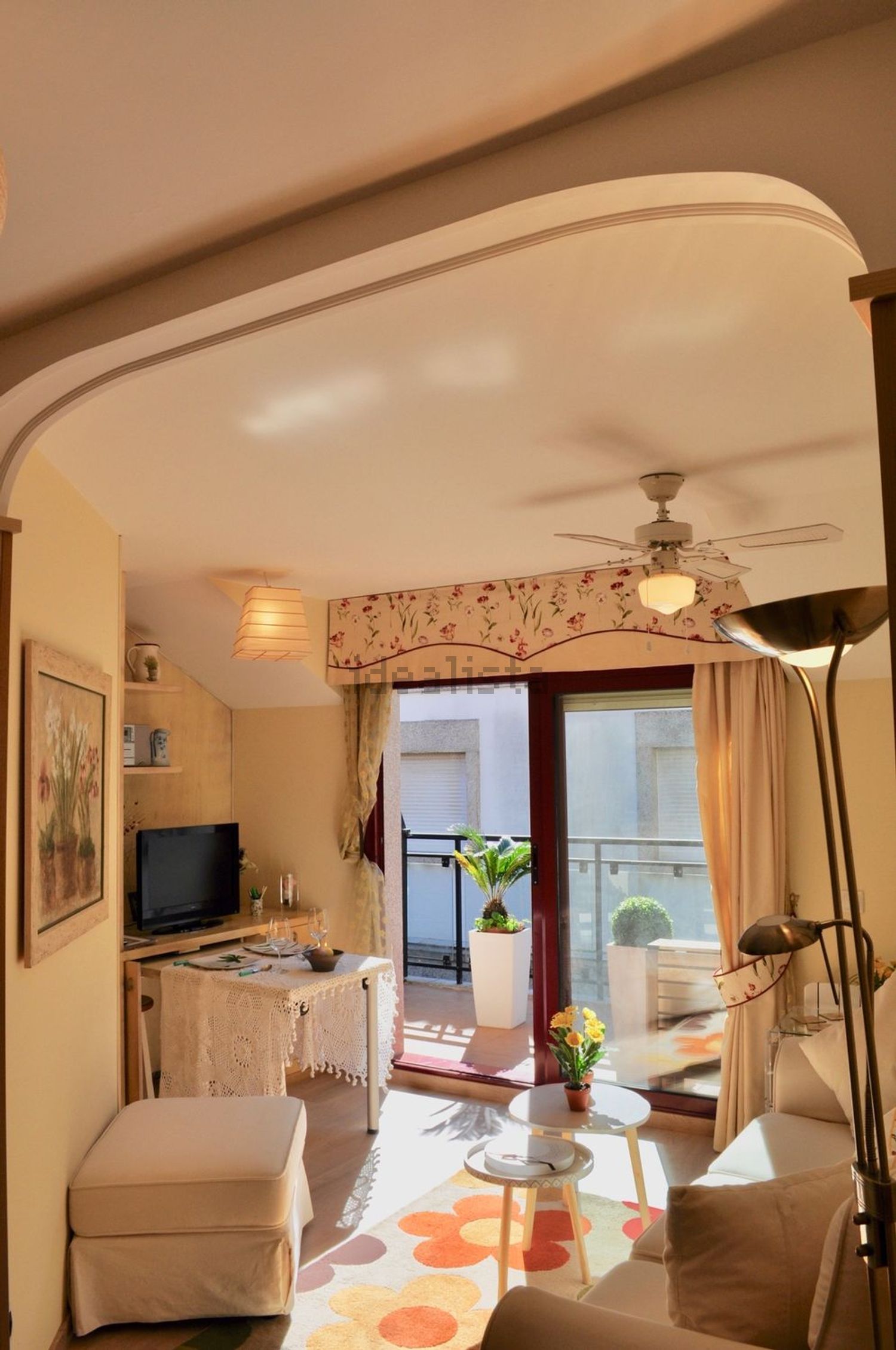 Appartement en attique en première ligne de mer à Sanxenxo — Séjour