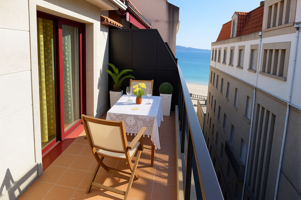 Seafront attic in Sanxenxo
