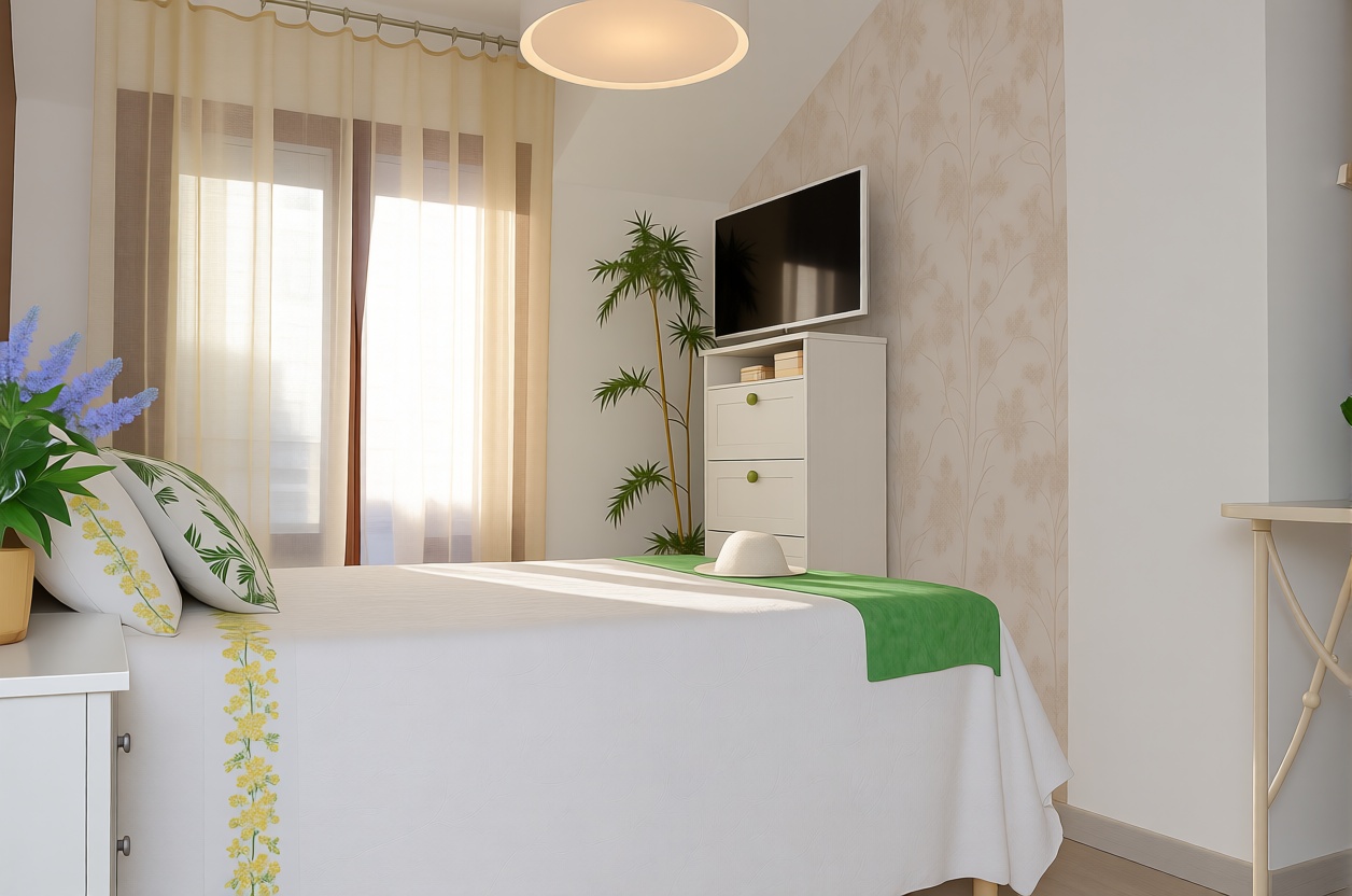 Seafront attic in Sanxenxo — Bedroom