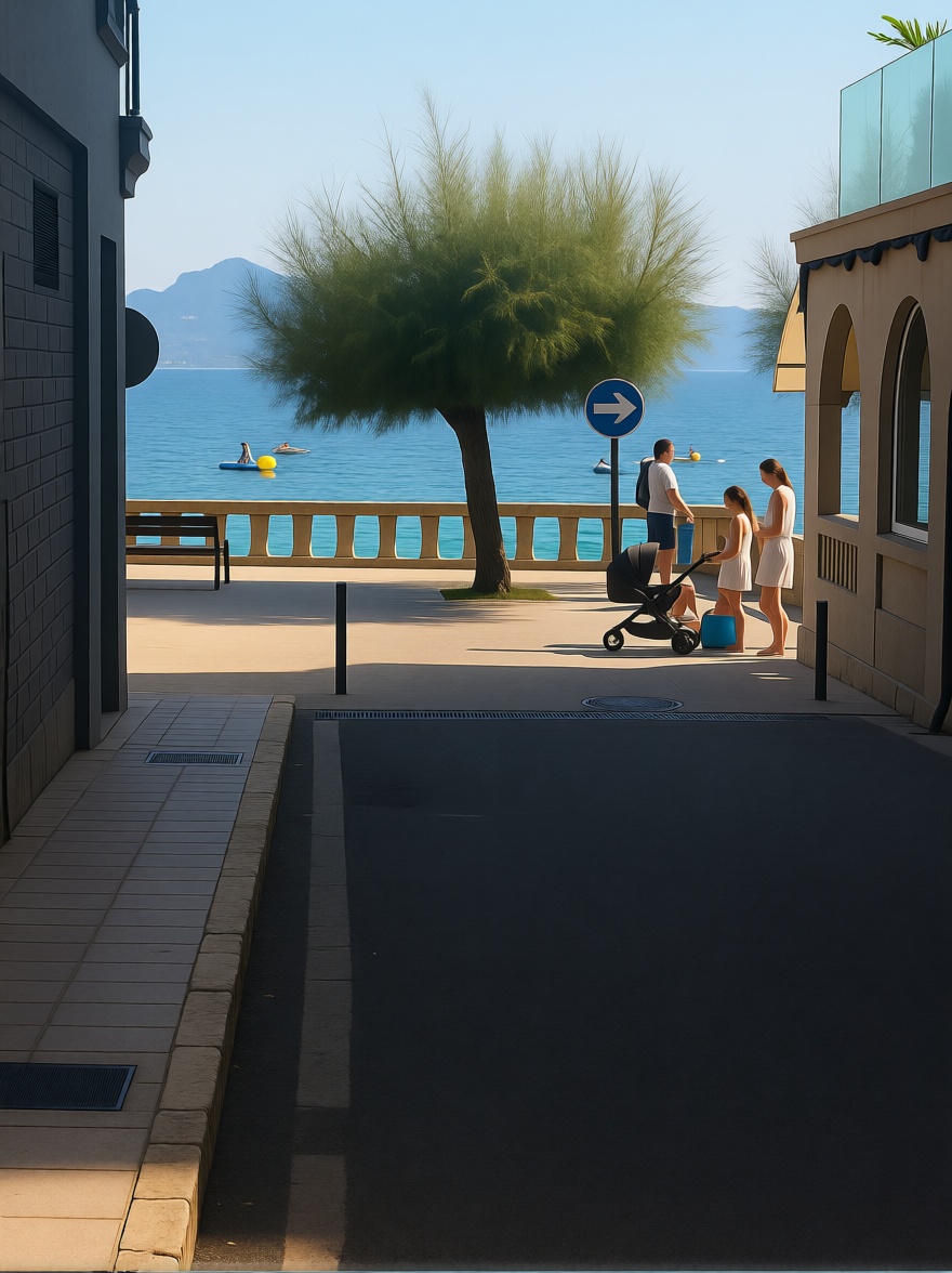 Seafront attic in Sanxenxo — Sea view