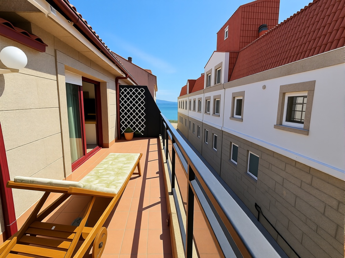 Beachfront flat in Sanxenxo