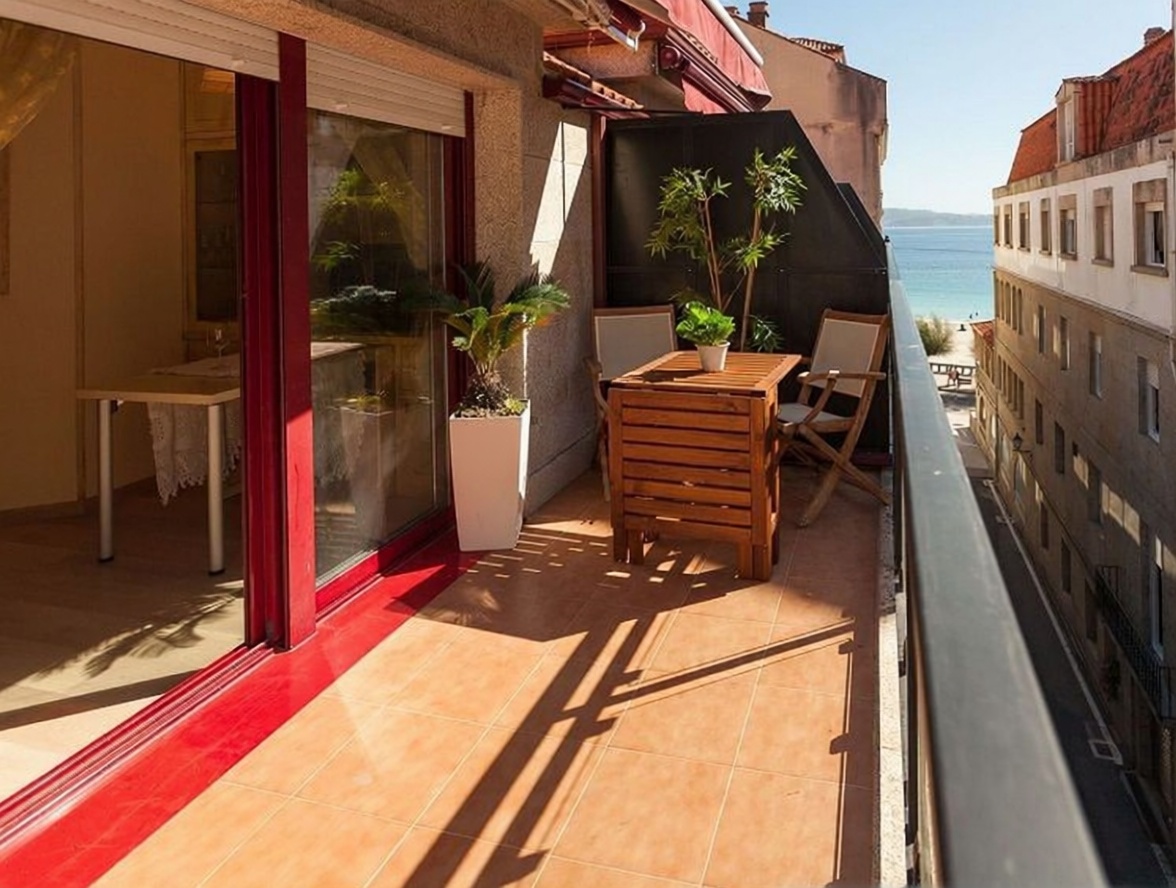 Beachfront flat in Sanxenxo