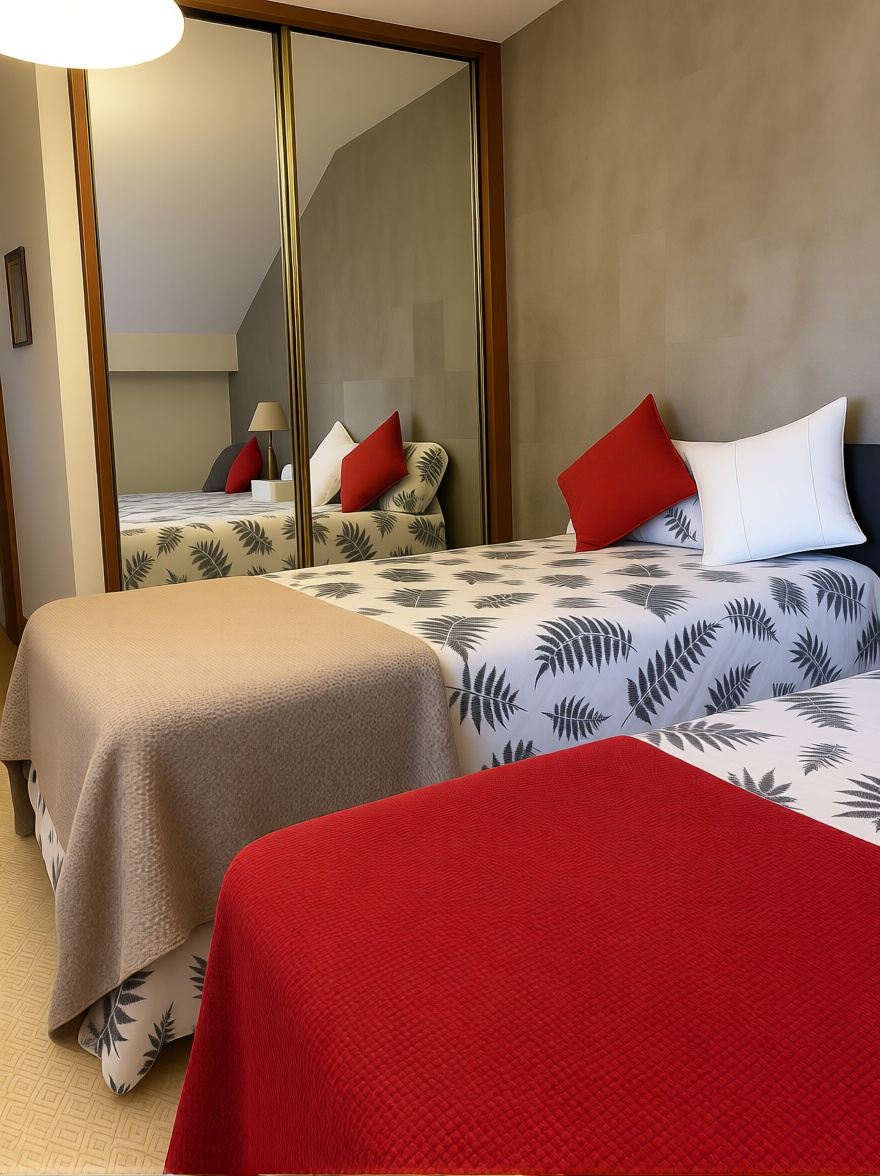 Beachfront flat in Sanxenxo — Bedroom